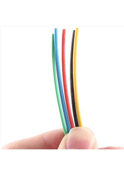 55M/KIT Isı Büzülme Tüpü 11 Boyutlar Renkli Tüp Kilecilik Tel Kablosu 6 Renk (Yurt Dışından)