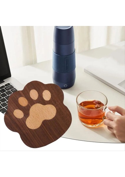 Içki Ahşap Bardak Altlıkları Emici Hayvan Kedi Pençe Fincan Paspaslar Su Emici Içecek Bardak Altlıkları Hayvan Kupası Bardak Altlıkları Içecek Için (Yurt Dışından) modelleri