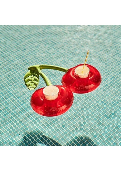 3pcs Yüzen Şişme Bardak Tutucu Yüzme Havuzu Içecek Şişme Yüzme Yüzme Havuzu Kiraz Bardağı Tutucu (Yurt Dışından) fırsatları