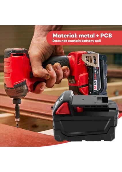 M18B Lı-Ion Pil Plastik Kılıf 18V M18 48-11-1815 3AH 4AH 5AH Pcb Tahtası Kabuğu (Yurt Dışından) indirimleri