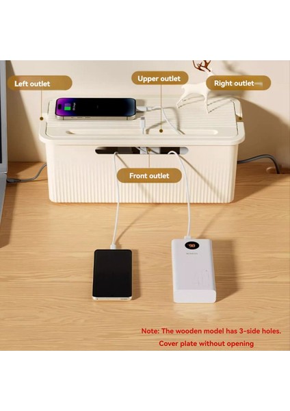 Kablo ve Güç Şeritleri Masası Bilgisayar Kablo Organizatör Kutusu B 23 5X12CM (Yurt Dışından)