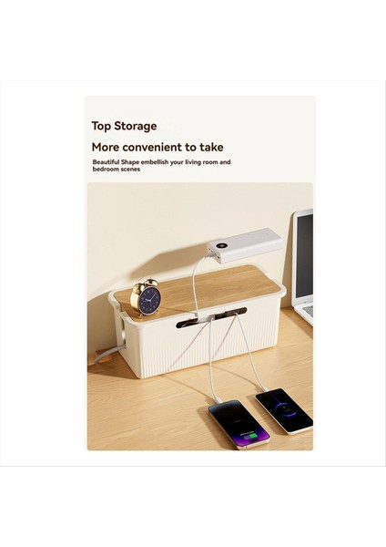 Kablo ve Güç Şeritleri Masası Bilgisayar Kablo Organizatör Kutusu B 23 5X12CM (Yurt Dışından) fiyatları