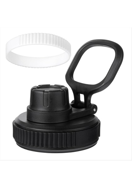 Hidro Flask Geniş Ağız Için Kapak Hidro Şişe Için Kapaklar 16 20 24 32 40 Oz Geniş Ağız Çentik Kapak Yedek Spor Kapağı Beyaz (Yurt Dışından)