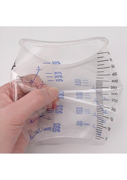 40PCS Plastik Tek Kullanımlık Boya Karıştırma Kupası Ölçümler Reçine Epoksi Için Cups 600ML (Yurt Dışından) modelleri