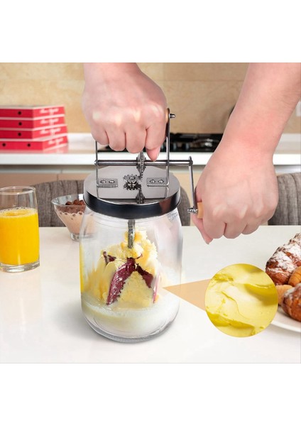 1 5 Litre Manuel Tereyağı Churner - Ahşap Sap Sallıyor Paslanmaz Çelik Dişli Manuel Tereyağı Üreticisi Tereyağı Churner (Yurt Dışından) indirimleri