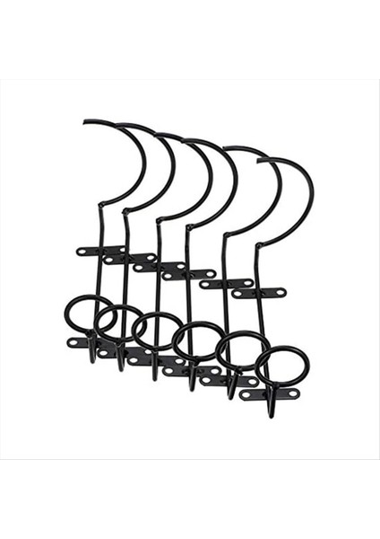 6pcs Duvara Monte Şarap Rafı Şarap Şişesi Ekran Rafı Metal Asılı Şarap Rafı Depolama Rafı Içecek/şişe Depolamak Için (Yurt Dışından)