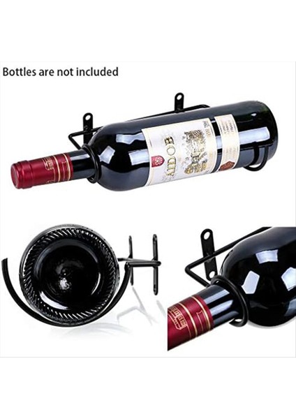 6pcs Duvara Monte Şarap Rafı Şarap Şişesi Ekran Rafı Metal Asılı Şarap Rafı Depolama Rafı Içecek/şişe Depolamak Için (Yurt Dışından) fiyatları