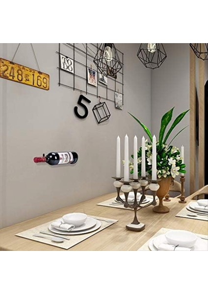 6pcs Duvara Monte Şarap Rafı Şarap Şişesi Ekran Rafı Metal Asılı Şarap Rafı Depolama Rafı Içecek/şişe Depolamak Için (Yurt Dışından) modelleri