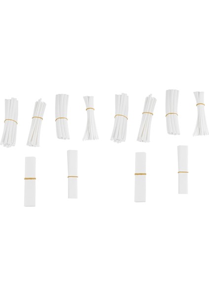 200 Adet Isı Büzülme Tüpü Gövde Isısı Büzülme Tüpü Renk Beyaz (Yurt Dışından)