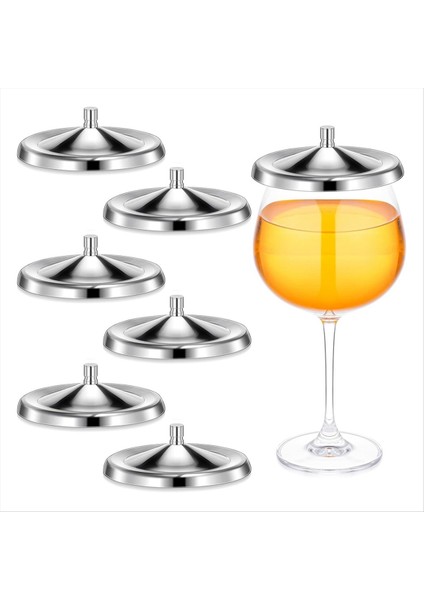 6 Adet Paslanmaz Çelik Şarap Cam Kapakları Fincan Kapaklar Şarap Cam Kapakları Içecekler Için Böcekleri Uzak Tutmak Için Kahve Kupaları Çay Bardağı (Yurt Dışından) fiyatları