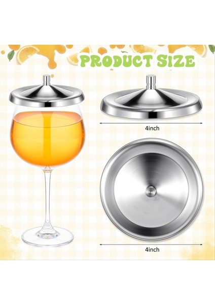 6 Adet Paslanmaz Çelik Şarap Cam Kapakları Fincan Kapaklar Şarap Cam Kapakları Içecekler Için Böcekleri Uzak Tutmak Için Kahve Kupaları Çay Bardağı (Yurt Dışından) modelleri