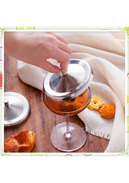 6 Adet Paslanmaz Çelik Şarap Cam Kapakları Fincan Kapaklar Şarap Cam Kapakları Içecekler Için Böcekleri Uzak Tutmak Için Kahve Kupaları Çay Bardağı (Yurt Dışından) indirimleri