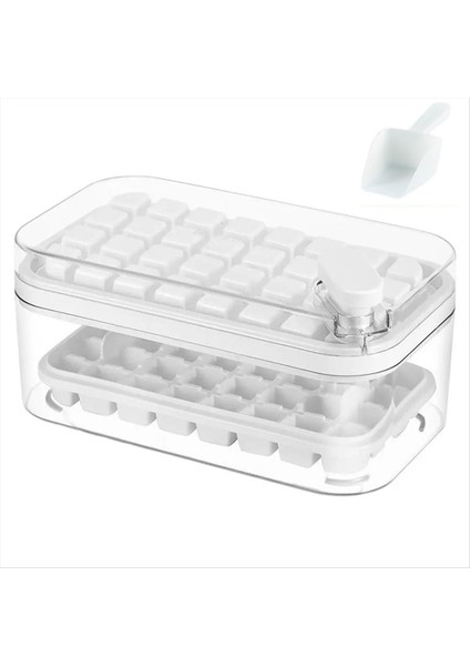 Kapaklı Buz Küpü Kabı Buz Küpleri Kalıplar Dondurucu Için Buz Tepsileri Buz Küpü Tepsisi Kalıp Buz Dondurucu Kabı Çıkarılabilir (Yurt Dışından)