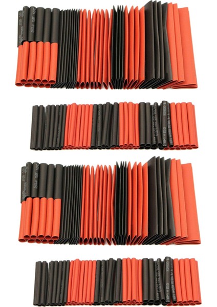 254PCS 2 1 Isı Büzülme Boru Kablosu Kablo Kılıfı Sarma Elektrik Bağlantı Seti (Yurt Dışından)