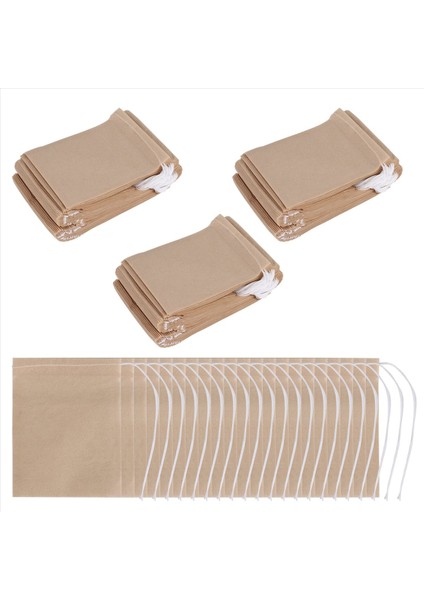 300 Pcs Çay Filtre Torbası Tek Kullanımlık Kağıt Çay Poşeti Gevşek Yaprak Çay ve Kahve Için Uygun Ahit Edilmemiş Kağıt ile (Yurt Dışından)