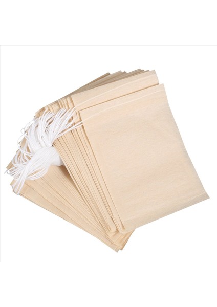600 Paket Çay Filtre Poşetleri Gevşek Yaprak Çay Kahve Için Drawstring ile Tek Kullanımlık Kağıt Çay Poşeti Kahve (Doğal Renk 2 75X1 97 Inç) (Yurt Dışından)