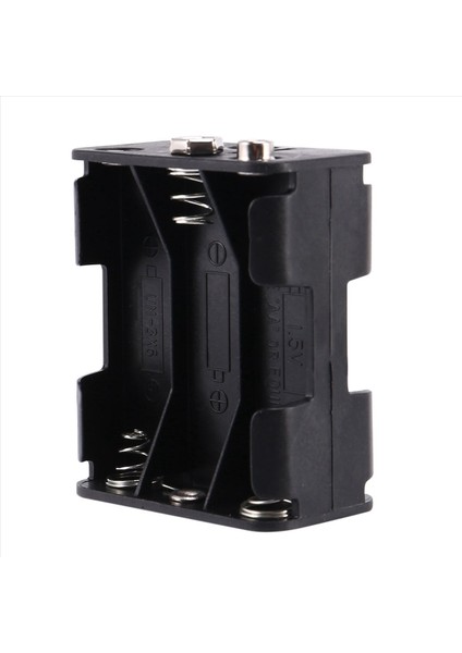 4x Çift Yan Yay 6 x 1 5 V Aa Pil Tutucu Kılıf Kutusu Siyah (Yurt Dışından) fiyatları