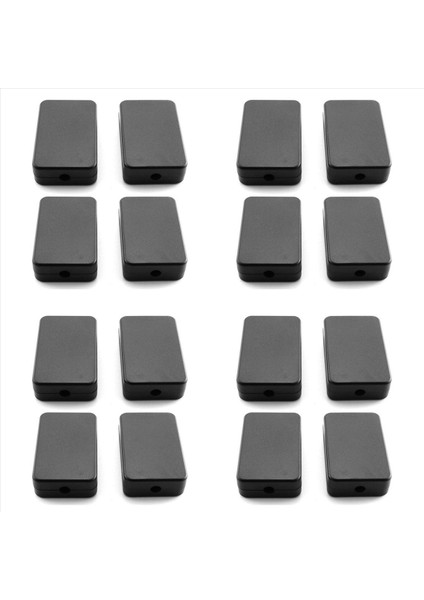 Elektrik Kavşağı Kutusu 16PCS Elektrikli Plastik Siyah Su Geçirmez Proje Kavşağı Kılıfı 2 16X1 38X0 59 Inç (55X35X15MM) (Yurt Dışından)