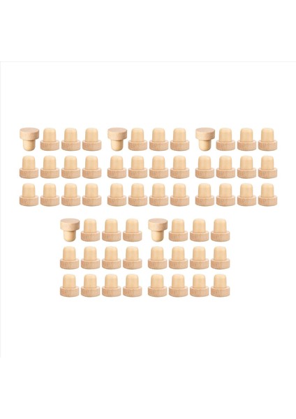 Şarap Şişesi Mahkemeleri T Şekurlu Cork Tapaları Şarap Cork Şarap Durdurucu Yeniden Kullanılabilir Şarap Mantıkları Ahşap ve Kauçuk (60 Parça) (Yurt Dışından)