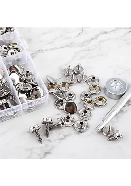 120PCS Snap Taşıyıcılar Kiti Deniz Tuval 2 Pcs ile Saplamalar Alet Paslanmaz Çelik Snap Düğmeleri Vidalarla Çekerler (Yurt Dışından) fırsatları