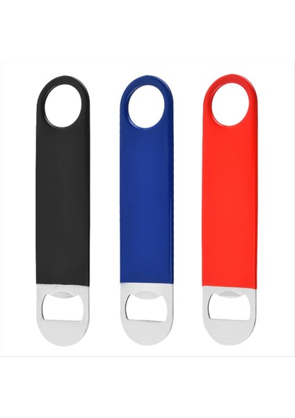 3 Paket Ağır Hizmet Tipi Paslanmaz Çelik Düz Şişe Açıcı Sağlam ve Dayanıklı Bira Açıcıları Kırmızı Siyah Yeşil 7 Inç (Yurt Dışından)