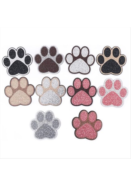 Köpek Pençe Şeklindeki Elmas Boyama Bardak Altlık Kitleri Kedi Evcil Hayvan ile Tutucu (Yurt Dışından)