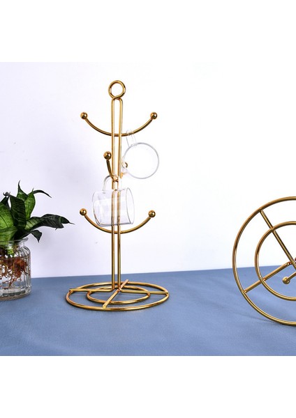 2x Tezgah Kupa Ağacı 6 Kanca Kahve Fincanı Mutfak Mutfak Kahve Kupa Ağacı Tezgah Çayı Bardak Tutucu Standı Altın (Yurt Dışından) indirimleri