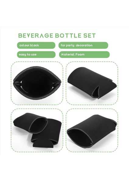 Toplu Teneke Kutu Soğutucular (25 Paket) Boş Köpük Kollar Soda Bira Su Şişeleri (Siyah) Için Düz Yumuşak Yalıtılmış Boşluklar (Yurt Dışından) indirimleri
