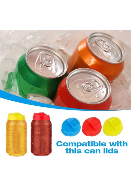 3 Adet Soda Için Kapaklar Kapak Kapakları Koruyucu Yeniden Kullanılabilir Standart Boyut Kutuları Için Koruyucuyu Dökebilir (Yurt Dışından) fiyatları