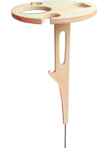 Bağımsız Şarap Masa Rafı Taşınabilir Katlanabilir Masa Ahşap Raf Kamp ve Piknik Için Yer Tutucusuna Ekildi (Yurt Dışından)