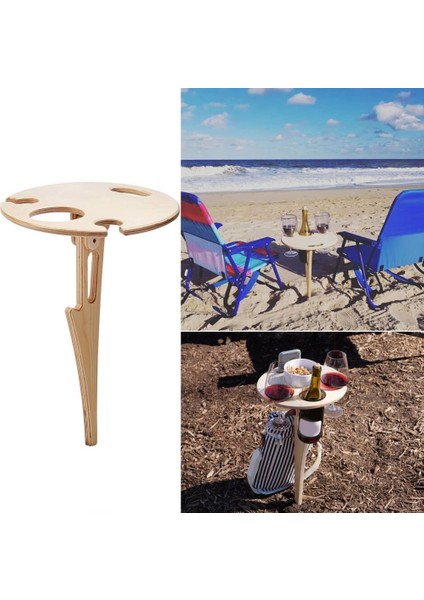 Bağımsız Şarap Masa Rafı Taşınabilir Katlanabilir Masa Ahşap Raf Kamp ve Piknik Için Yer Tutucusuna Ekildi (Yurt Dışından) fiyatları