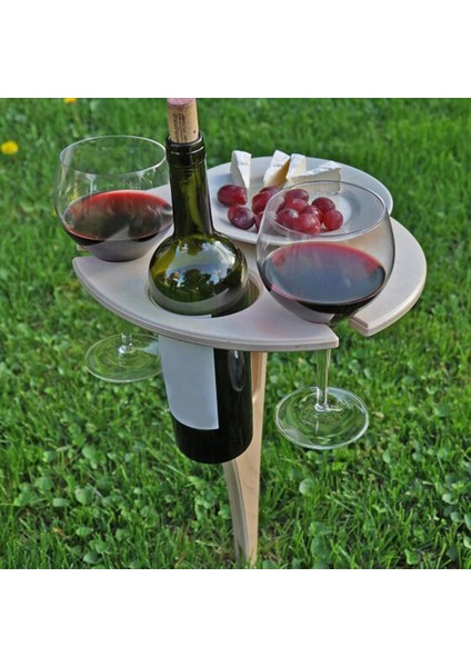 Bağımsız Şarap Masa Rafı Taşınabilir Katlanabilir Masa Ahşap Raf Kamp ve Piknik Için Yer Tutucusuna Ekildi (Yurt Dışından) fırsatları