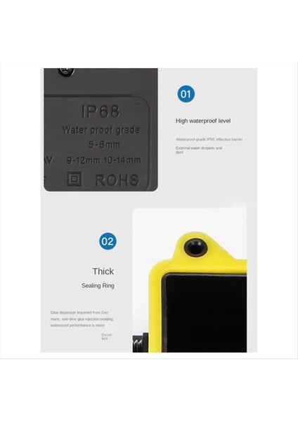 Su Geçirmez Kavşak Kutusu IP68 Terminal IP68 ile Dış Mekan Su Geçirmez Kavşak Kutusu Gömülü Teller Için Tasarlanmış (Yurt Dışından) indirimleri