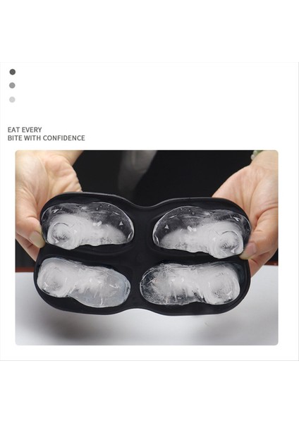 Ayakkabı Buz Küp Kalıp 4 Boşluk Ayakkabı Şekli Buz Küp Kalıpları Yeniden Kullanılabilir Eğlenceli Şekli Buz Küp Tepsisi Kolay Silikon Buz Top Maker D (Yurt Dışından) fırsatları