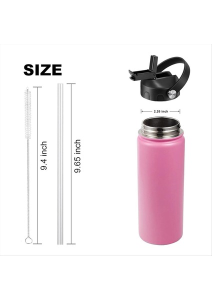 Yedek Kapaklar Toz Geçirmez Sızıntılı Flip Üstü Hidrofas Için Saman ile Üst Ağız 12/16/18/20/32/40/64OZ Su Şişeleri (Yurt Dışından) fiyatları