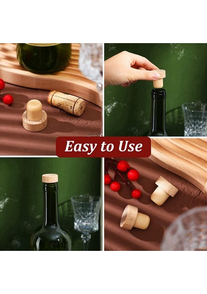 90PC Şarap Şişesi T Şaraplı Ahşap Tıpa Şarap Ahşap Tıpa Şarap Durdurucu Yeniden Kullanılabilir Ahşap Tıpa ve Şarap Durdurucu (Yurt Dışından) fırsatları