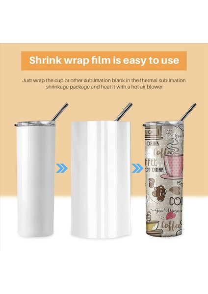 400 Adet Süblimasyon Büzülme Sargısı Kollu 5X10 Inç Beyaz Çanta 567G Sıkı Tumblers Isı Transferi Büzülme Filmi (Yurt Dışından) indirimleri