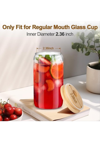 Saman Deliği ile Bambu Kapaklar Normal Ağız Içme Kavanozları Için Silikon Halkalı 2 76 INÇ/70MM Konserve Kapakları (20PCS) (Yurt Dışından) modelleri