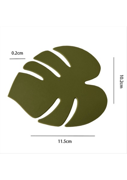 Silikon Coaster Fincan Pad Yaprak Şeklinde Yalıtım Pad Masalı Kupa Mat Yemek Masası Dekorasyon Sıcak Içki Tutucu (Yurt Dışından) fiyatları
