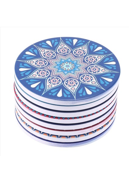 Içecekler Için Bardak Altlıkları Ahşap Masa Için 24 Emici Taş Bardak Altlığı Mandala Seramik Bardak Altlıkları Tabanı (Yurt Dışından) fiyatları