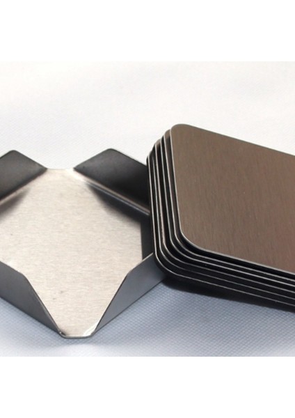 Coasters - Coaster Set ile Paslanmaz Çelik Tutucu - Sütlü Kahve Çay Kupa Kupalar Tutucular Ev Malzemeleri Kare (Yurt Dışından) indirimleri