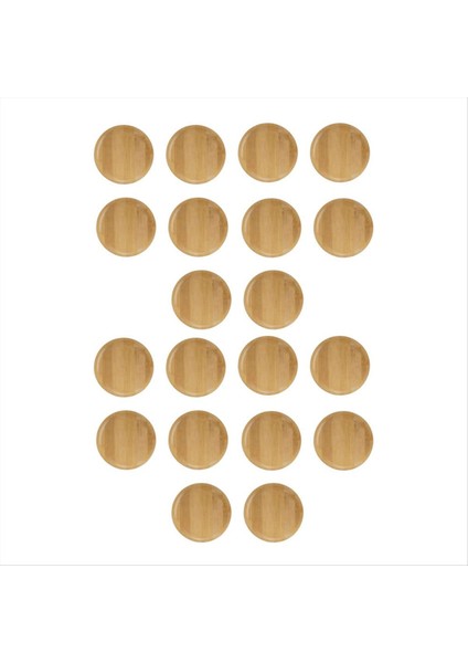 10PCS Şarap Cam Topper 4 Inç Şarap Bardağı Charcuterie Topper Bambu Şarap Cam Topper Bardak Altlık (Yurt Dışından)