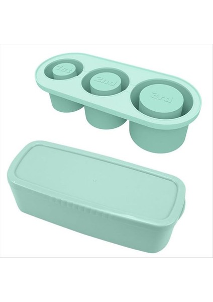 20-40 Oz Tumbler Için Kapaklı Silikon Buz Karesi Tepsisi Kupa Için 3 Içi Boş Silindir Buz Karesi Kalıp Mavi (Yurt Dışından)