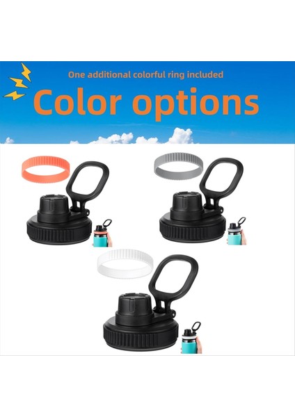 Hidro Flask Geniş Ağız Için Kapak Hidro Şişe Için Kapaklar 16 20 24 32 40 Oz Geniş Ağız Çentik Kapak Yedek Spor Kapağı Beyaz (Yurt Dışından) fiyatları