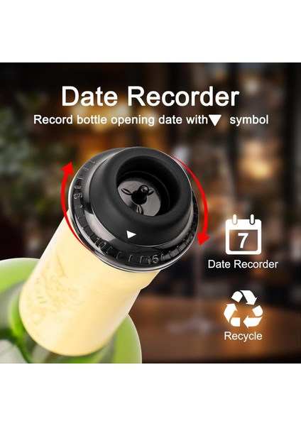 Şarap Tıpaları Vakumlu Elektrikli Şarap Tasarrufu Pompası Şarap Koruyucu Şarabınızı 10 Güne Kadar Taze Tutun USB Şarj Edilebilir (Yurt Dışından) fiyatları