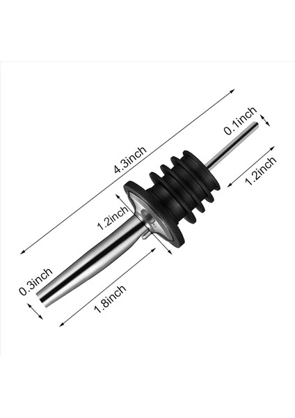 60 Adet Paslanmaz Çelik Dökücüler Hız Dökücü Likör Şişesi Dökücüler ve Sirke Konik Durma Spout Kapalı Toz Kapakları (Yurt Dışından) fiyatları