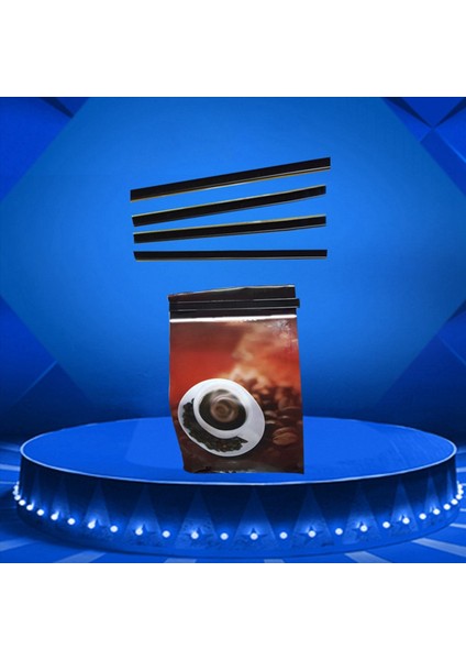 500 Soyulma ve Çubuk Teneke Bağları Tel Bükülebilir Kahve Torbası Bağları Sızdırmazlık Boncuğu Pişmiş Gıda Torbası 5 5 Inç-Siyah (Yurt Dışından) fırsatları