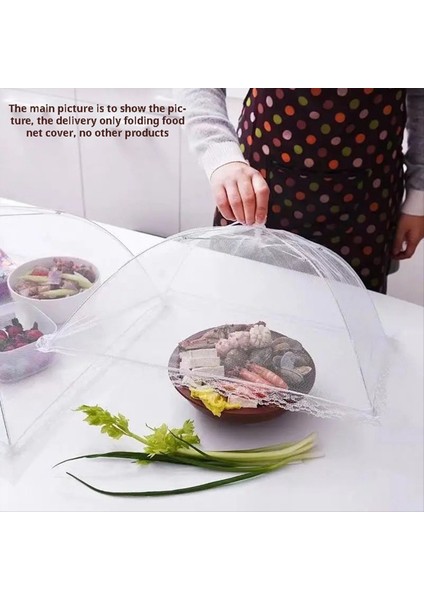 Katlanır Gıda Ağı Örtüsü Sinek ve Sivrisinek Geçirmez Pop-Up Gıda Kapağı Nefes Alabilen Kapak 50X50CM Mutfak Malzemeleri Açık Kırmızı (Yurt Dışından) modelleri