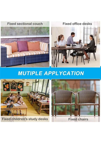 10PCS Bahçe Mobilya Klipleri Açık Kanepe Plastik Kelepçeler Hasır Sandalye Için Önleyici Rattan Mobilya Konektörleri (Yurt Dışından)