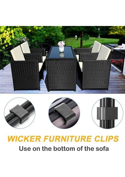 10PCS Bahçe Mobilya Klipleri Açık Kanepe Plastik Kelepçeler Hasır Sandalye Için Önleyici Rattan Mobilya Konektörleri (Yurt Dışından) fiyatları